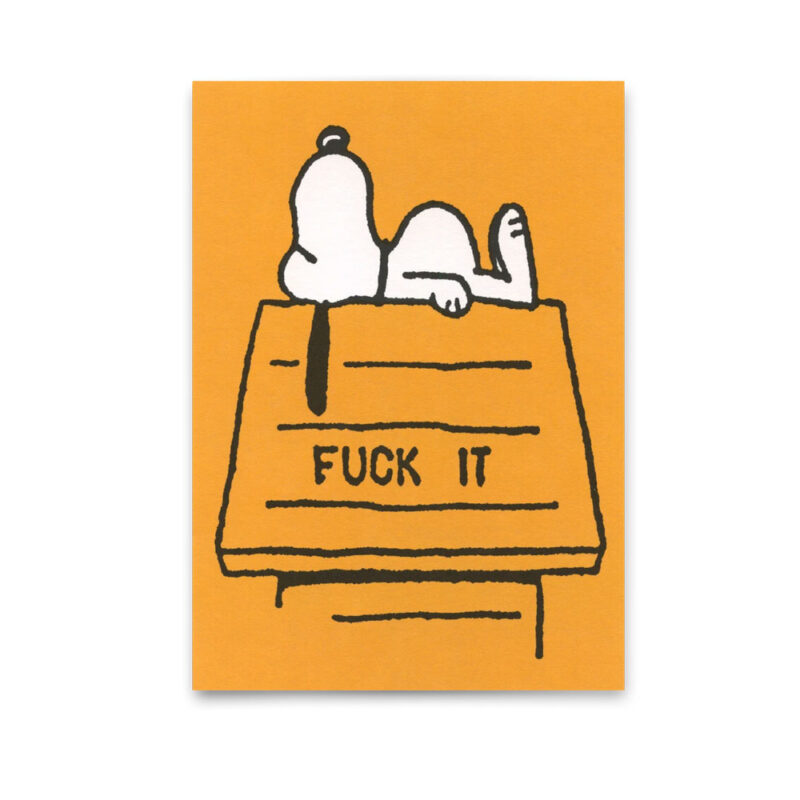 Postkarte Fuck it