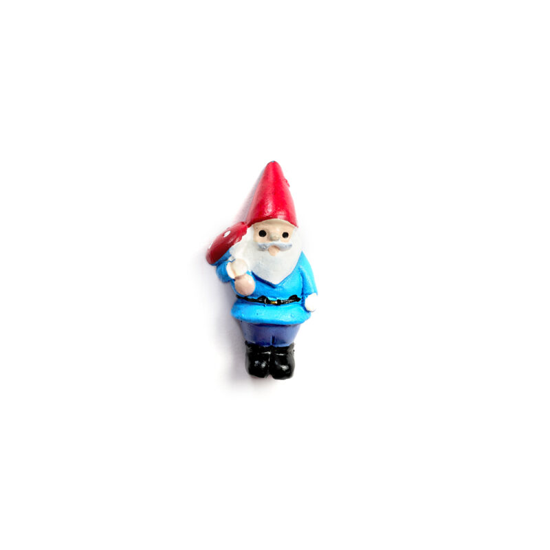 Zwerg blau mit Pilz Magnet
