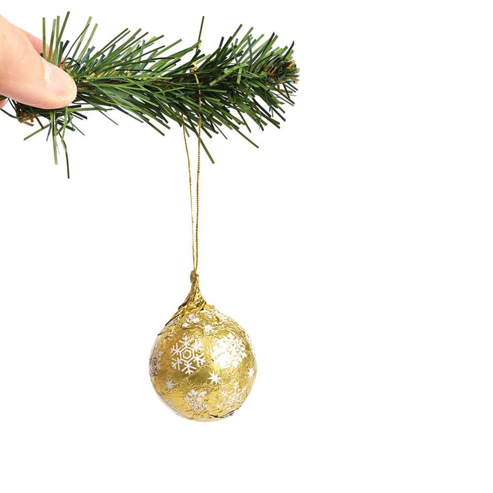 Vollmilch-Weihnachtskugel gold