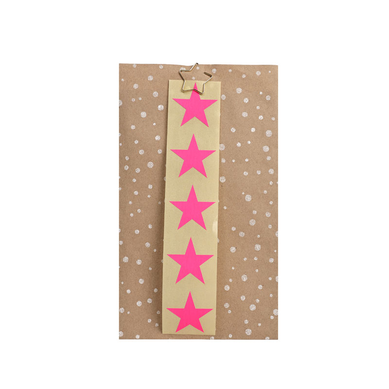 5 Sticker Stern Neon Pink