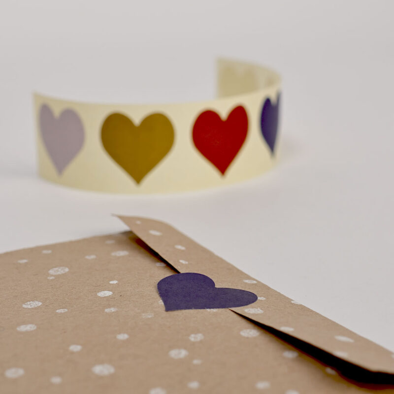 6 Sticker Herz – Bild 2