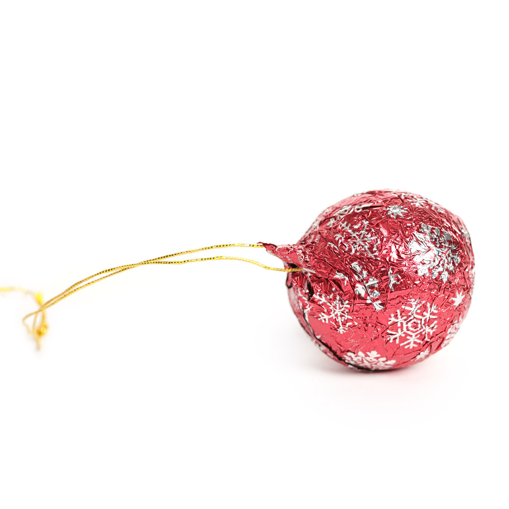 Vollmilch-Weihnachtskugel rot – Bild 2