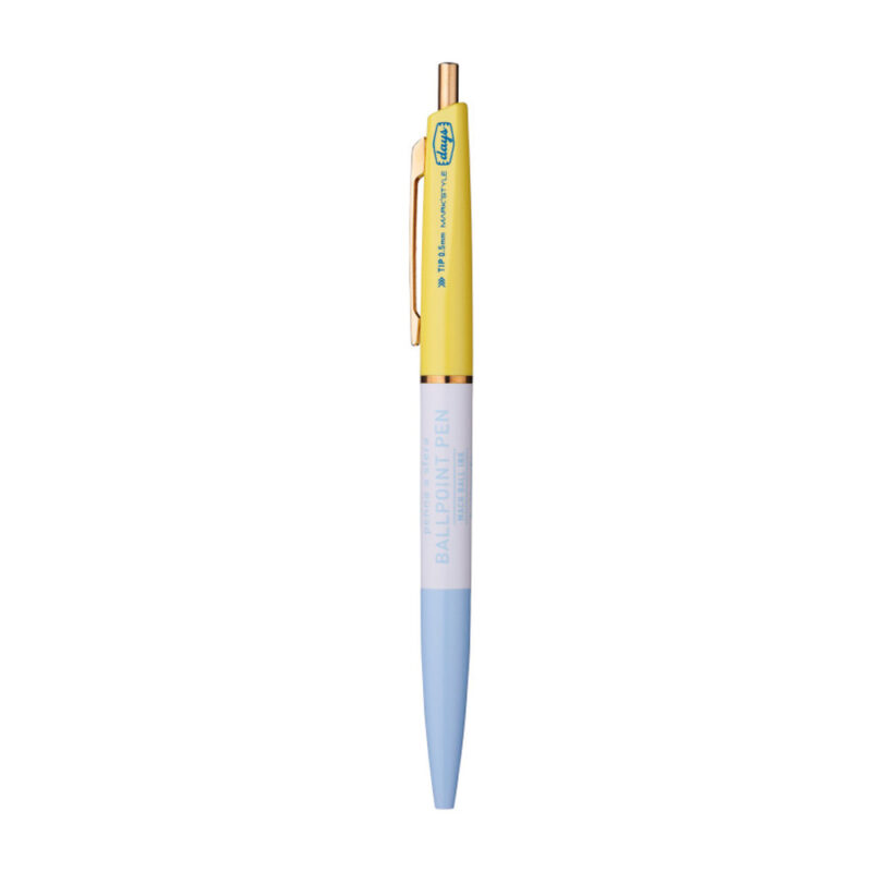 3-Section Ball Ink Pen, Blue Yellow