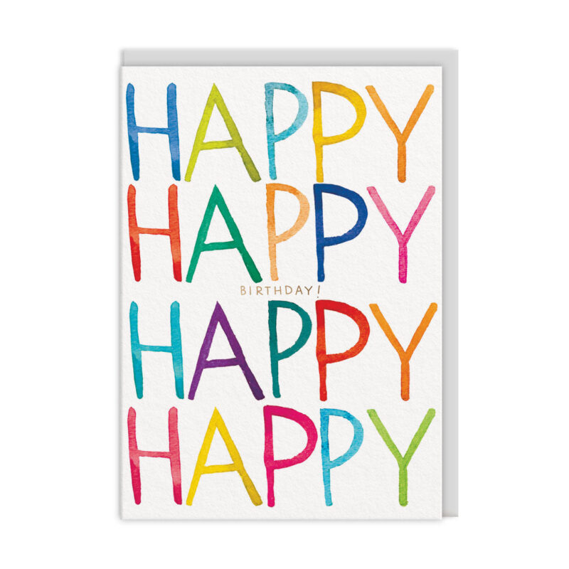 Klappkarte Happy