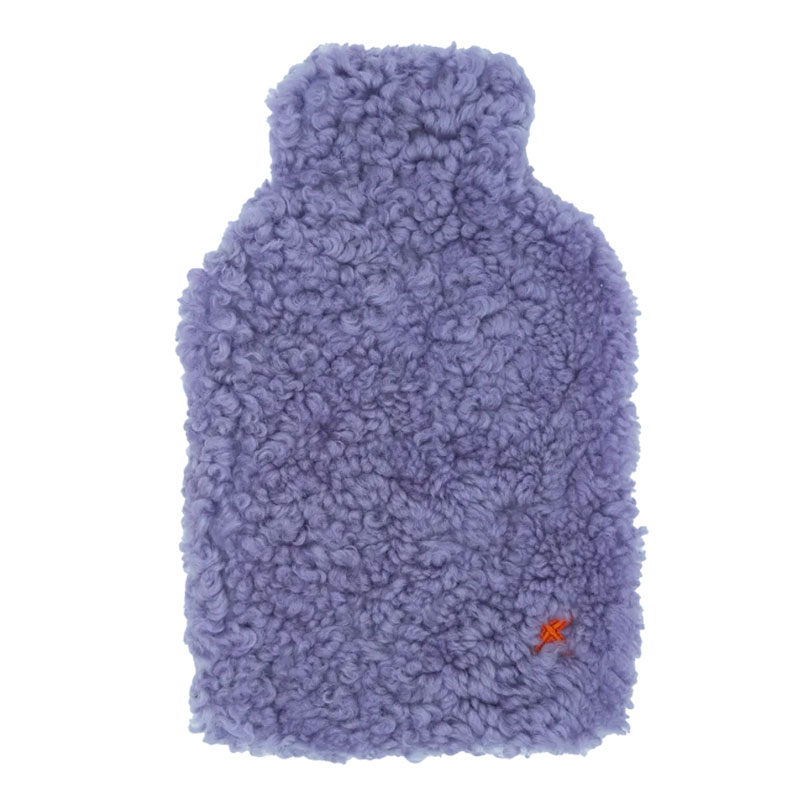 Lammfellhülle mit Wärmflasche AMETHYST