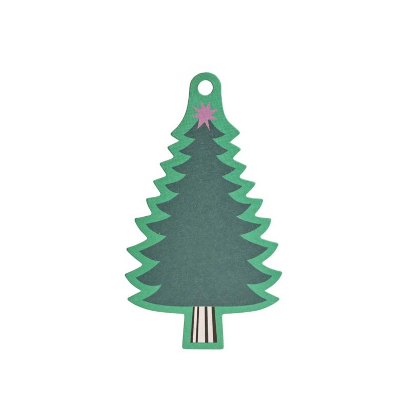 Papieranhänger Baum Grün