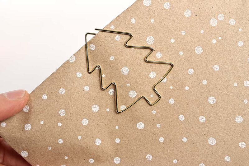 Metallklammer Großer Baum Gold – Bild 2