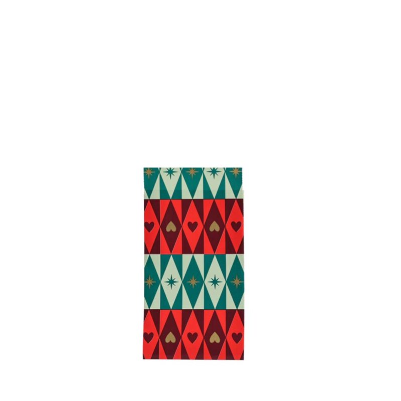 Papiergeschenktüte Herz und Stern  7 x 13 cm