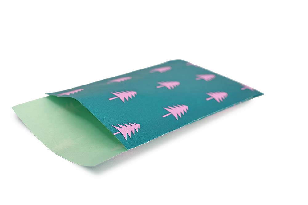 Papiergeschenktüte Baum Pink 7 x 13 cm – Bild 2