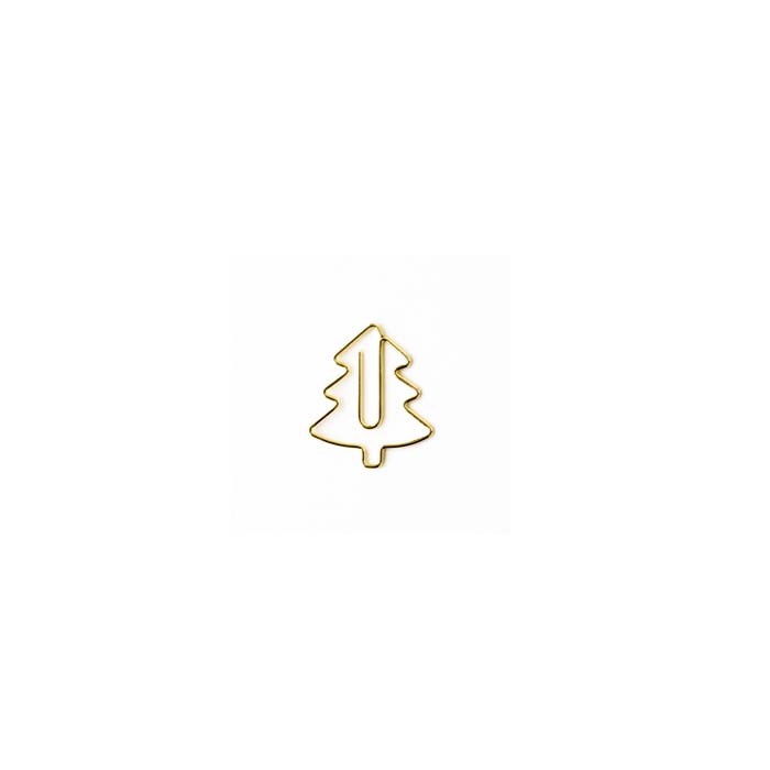 Metallklammer Baum Gold