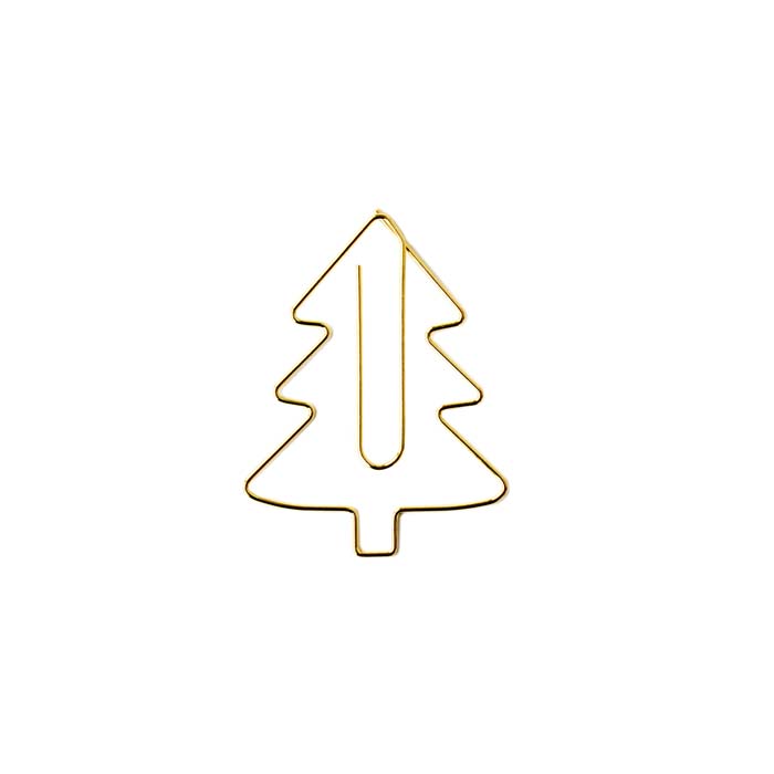Metallklammer Großer Baum Gold